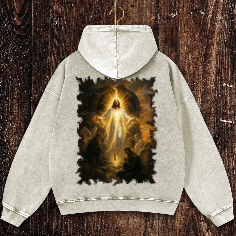 Pray For Him Sincerely Christian Washed Hoodie