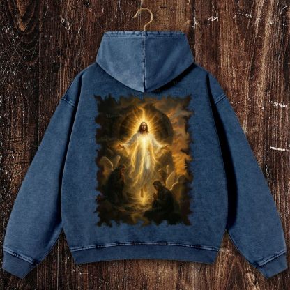 Pray For Him Sincerely Christian Washed Hoodie