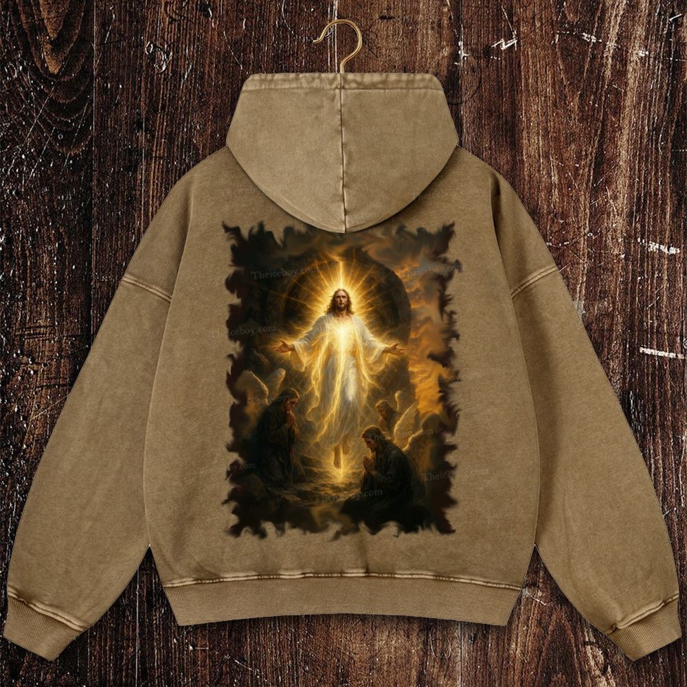 Pray For Him Sincerely Christian Washed Hoodie