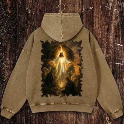 Pray For Him Sincerely Christian Washed Hoodie