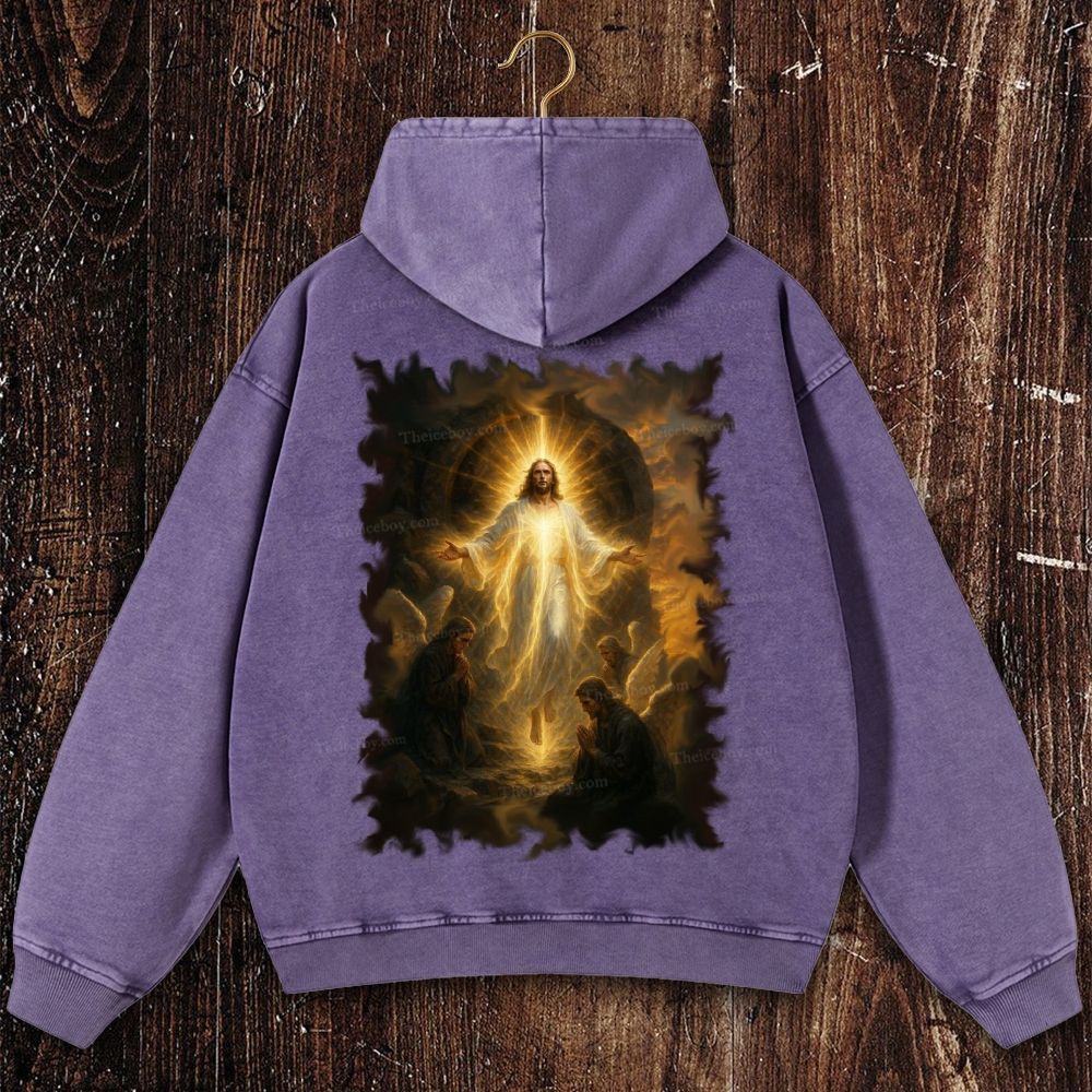 Pray For Him Sincerely Christian Washed Hoodie