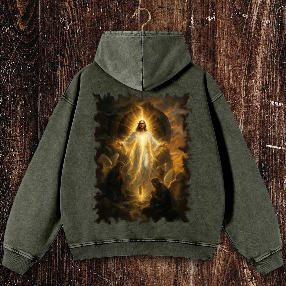 Pray For Him Sincerely Christian Washed Hoodie