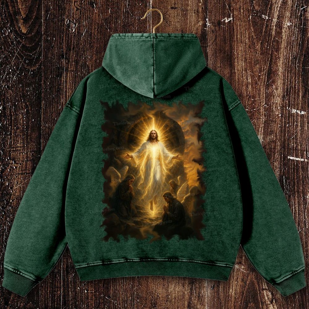 Pray For Him Sincerely Christian Washed Hoodie