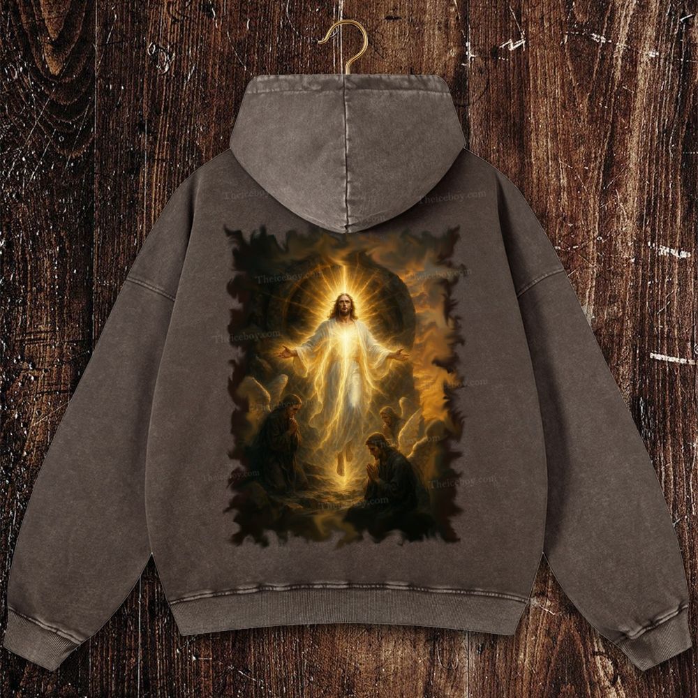 Pray For Him Sincerely Christian Washed Hoodie