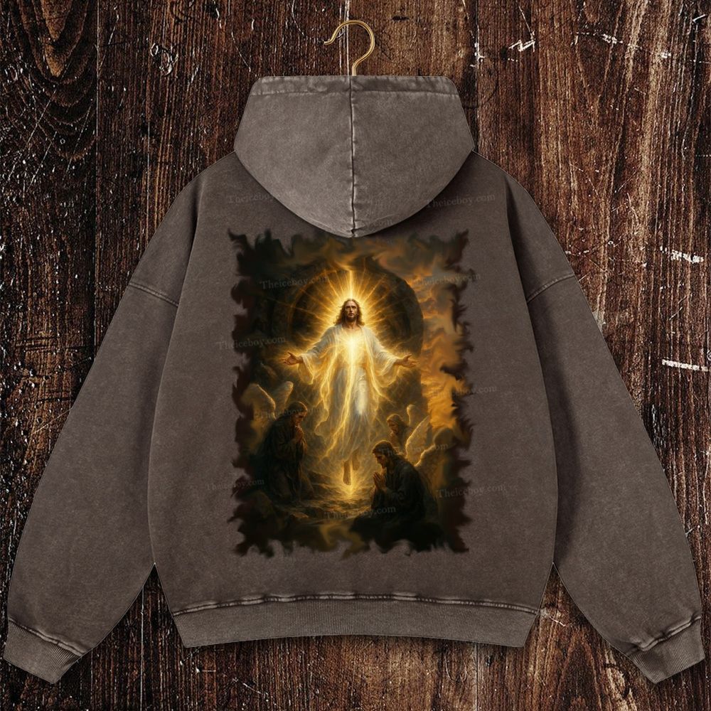 Pray For Him Sincerely Christian Washed Hoodie