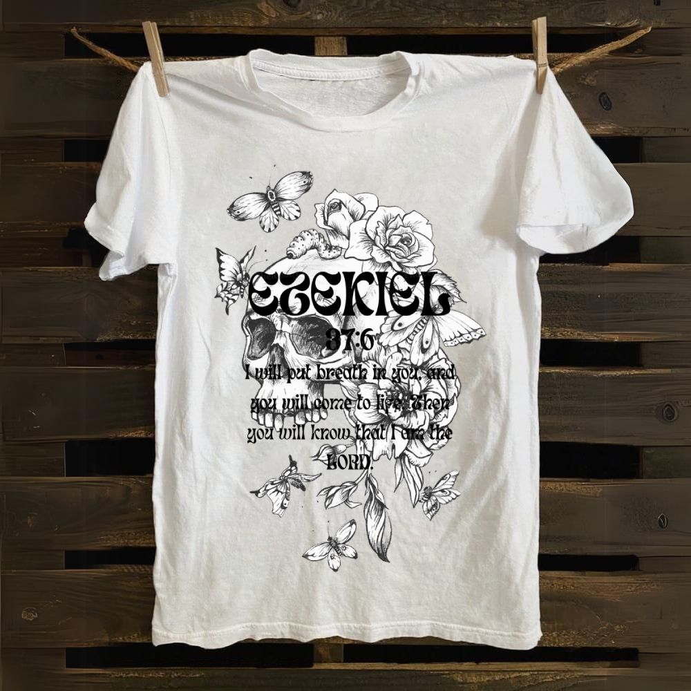 Ezekiel 37:6 Cotton T-shirt