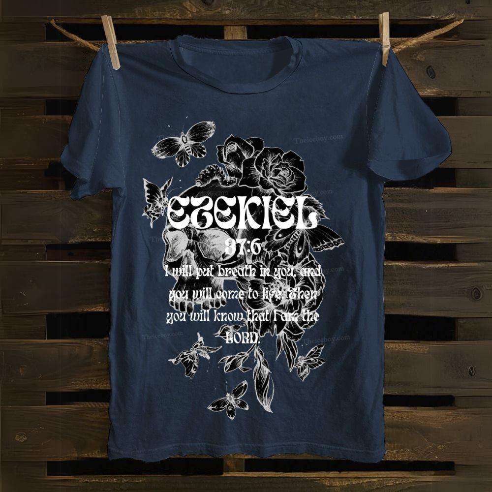 Ezekiel 37:6 Cotton T-shirt