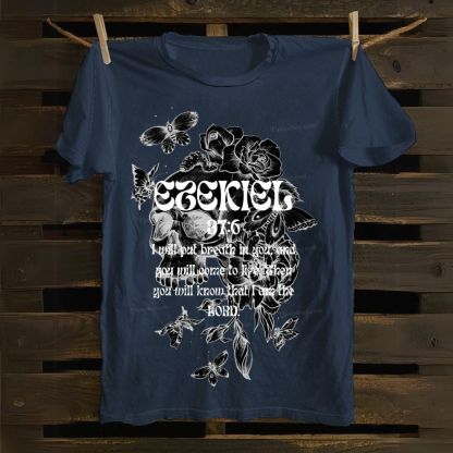 Ezekiel 37:6 Cotton T-shirt