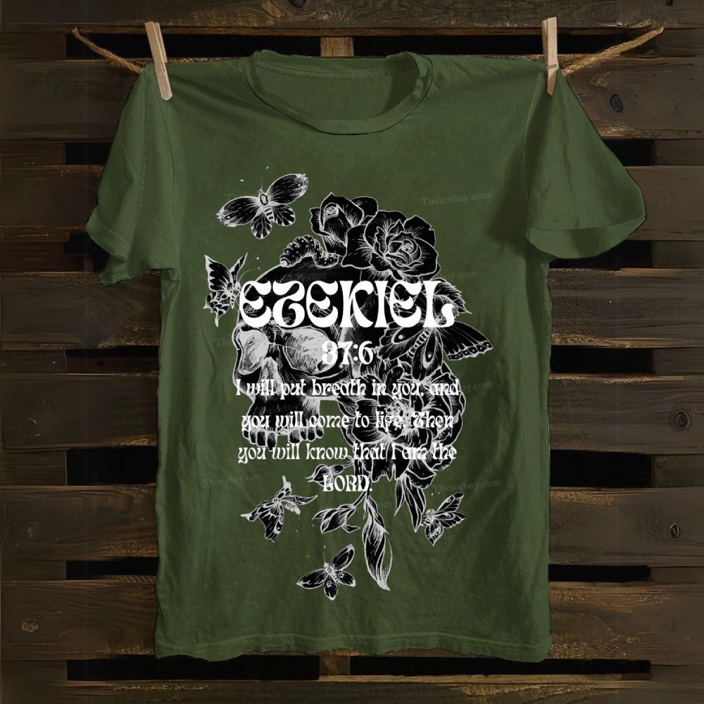 Ezekiel 37:6 Cotton T-shirt
