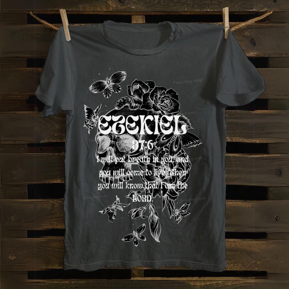 Ezekiel 37:6 Cotton T-shirt