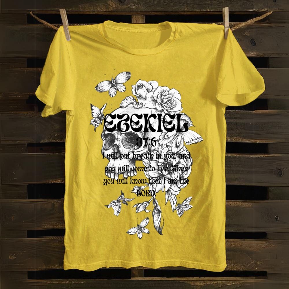 Ezekiel 37:6 Cotton T-shirt