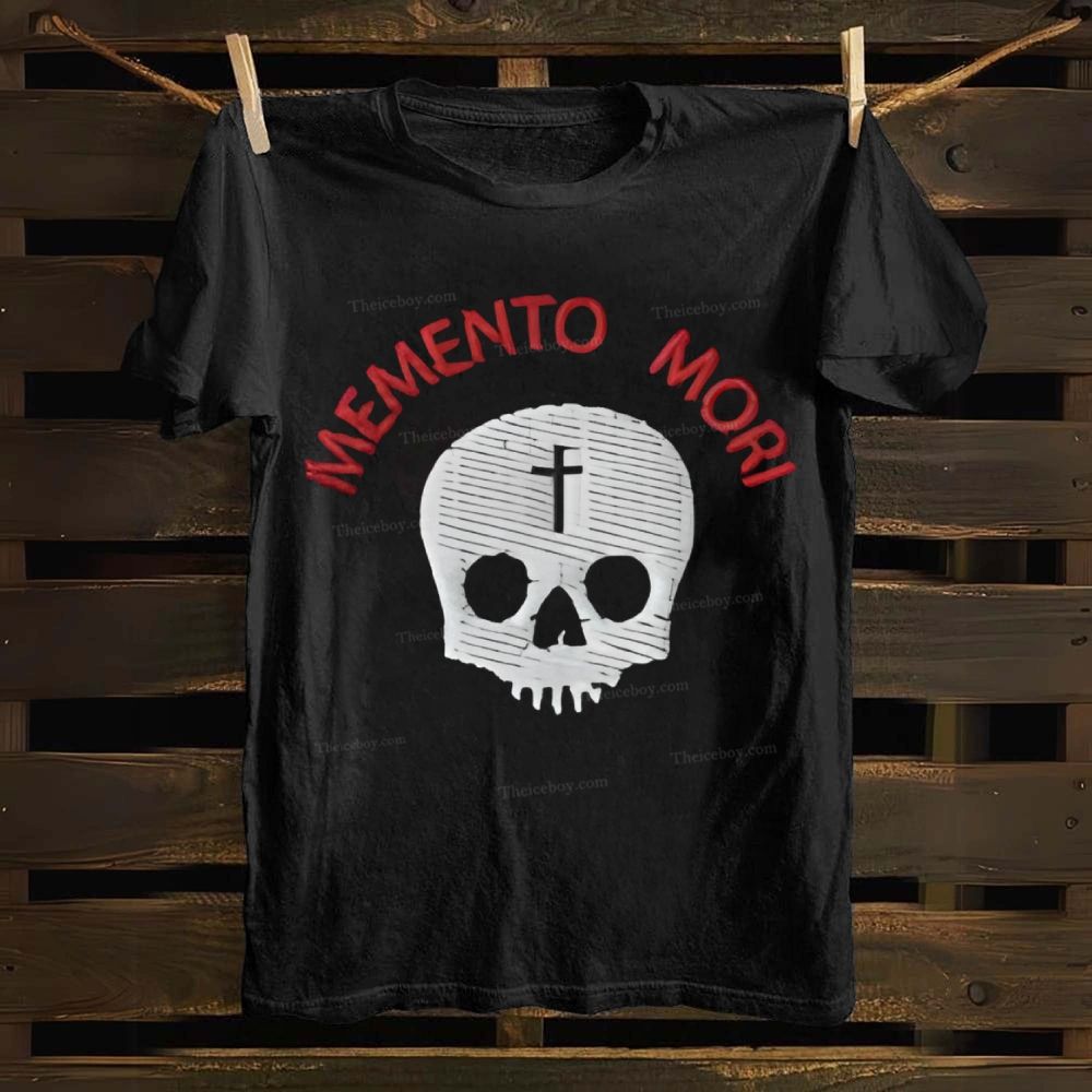 Memento Mori Death Gothic Skull Cotton T-shirt