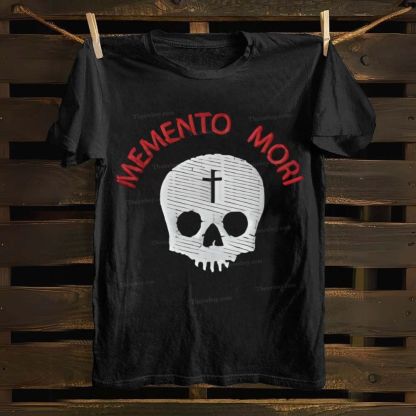 Memento Mori Death Gothic Skull Cotton T-shirt