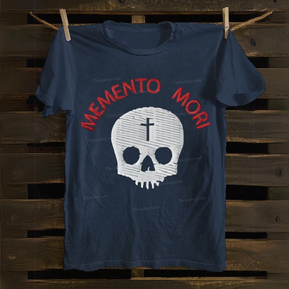 Memento Mori Death Gothic Skull Cotton T-shirt