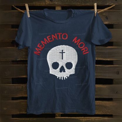Memento Mori Death Gothic Skull Cotton T-shirt