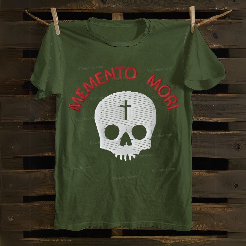 Memento Mori Death Gothic Skull Cotton T-shirt