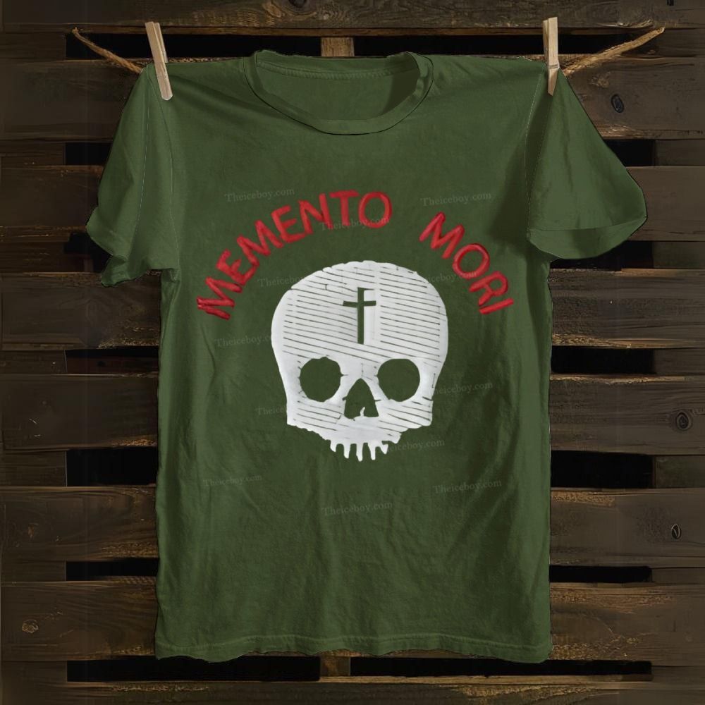Memento Mori Death Gothic Skull Cotton T-shirt