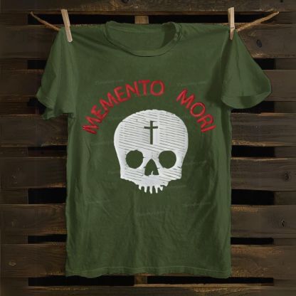 Memento Mori Death Gothic Skull Cotton T-shirt