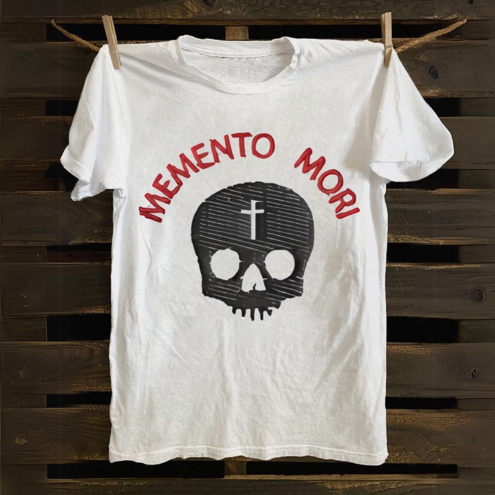 Memento Mori Death Gothic Skull Cotton T-shirt