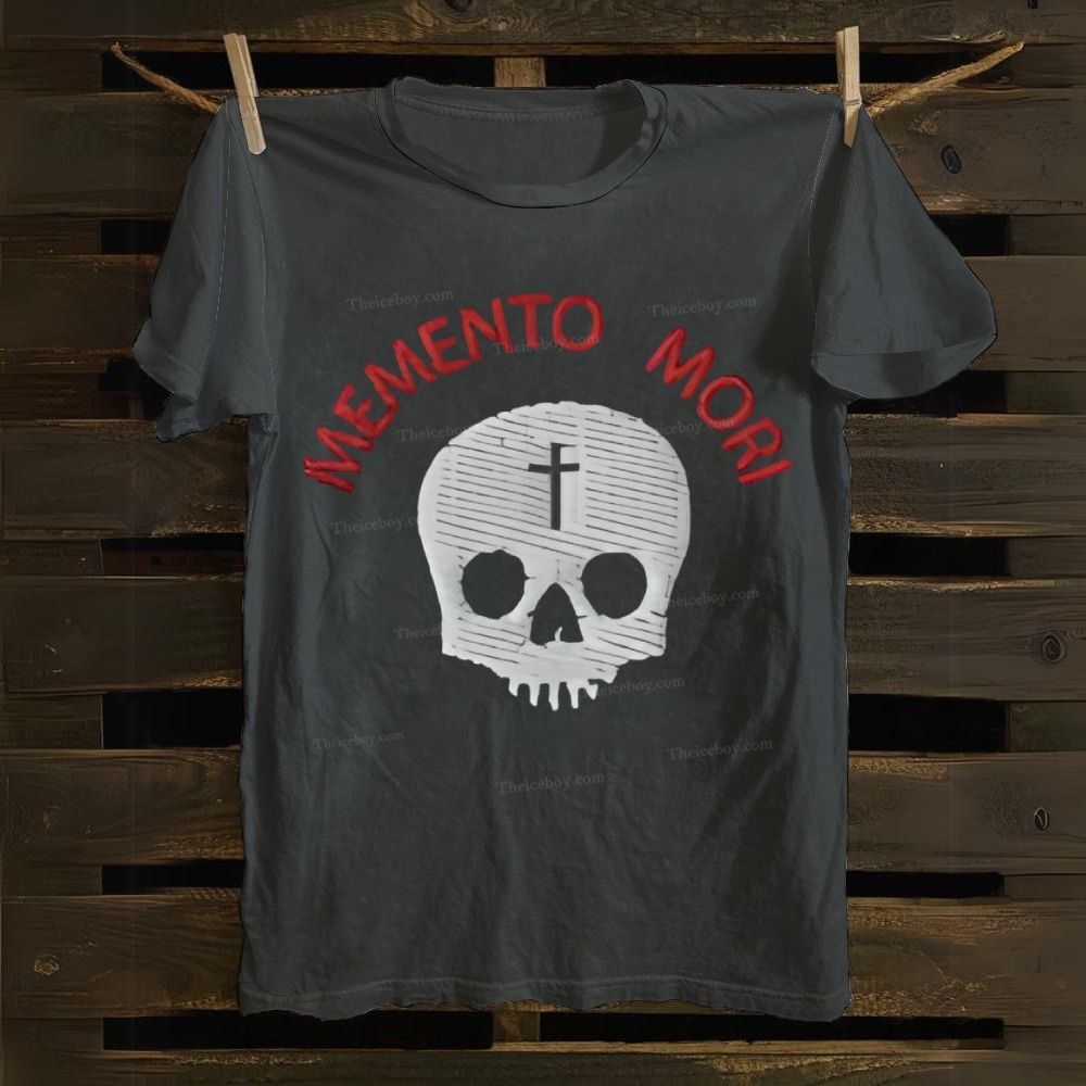 Memento Mori Death Gothic Skull Cotton T-shirt
