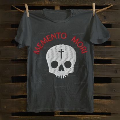 Memento Mori Death Gothic Skull Cotton T-shirt