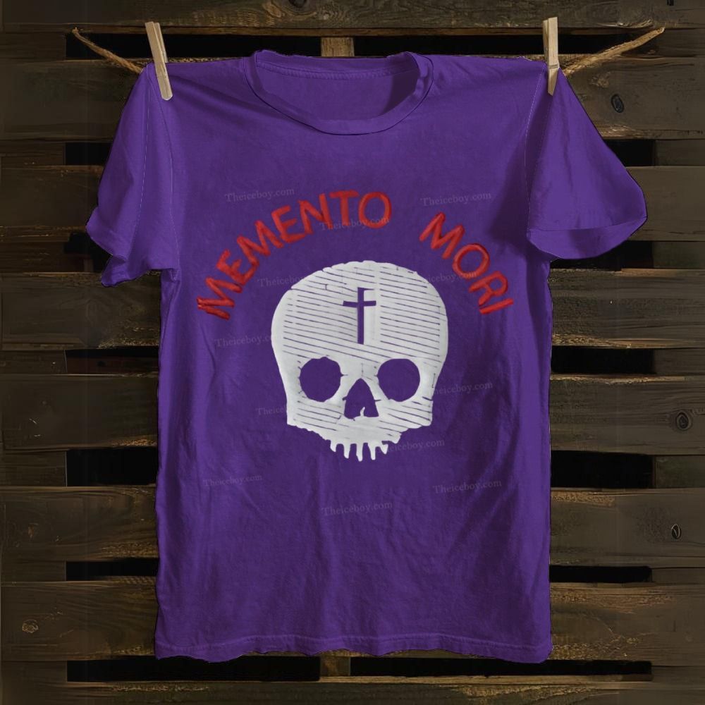 Memento Mori Death Gothic Skull Cotton T-shirt