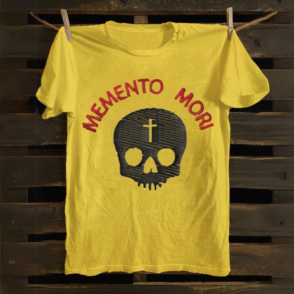 Memento Mori Death Gothic Skull Cotton T-shirt