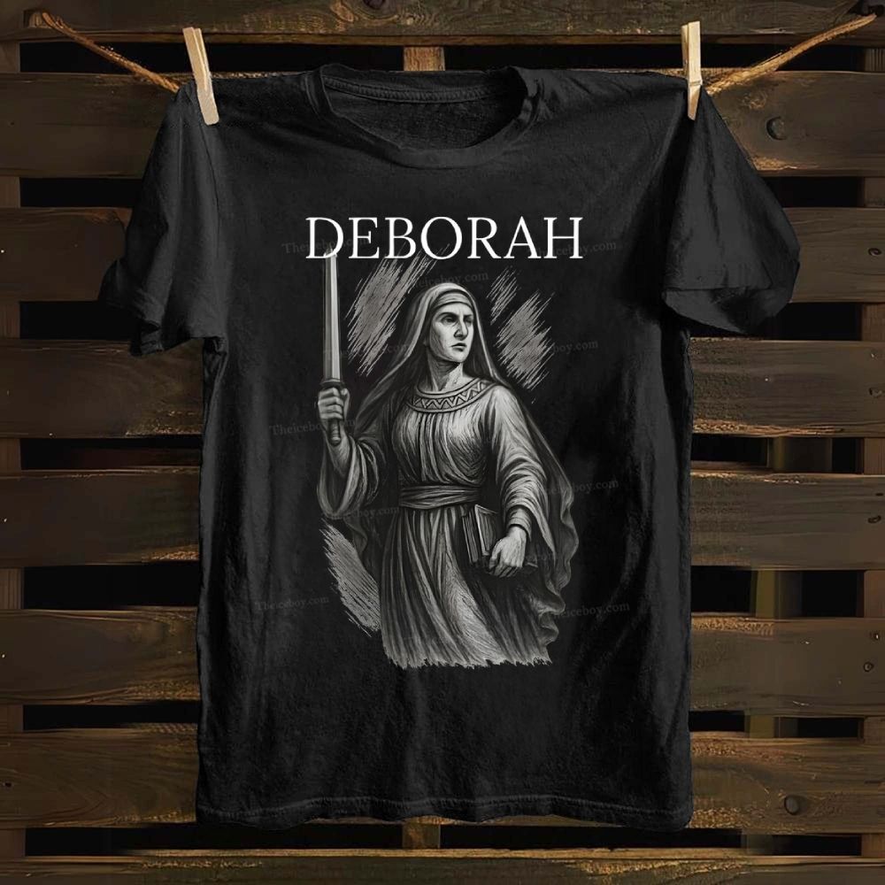 Deborah Bible Hero Faith in God Cotton T-shirt 