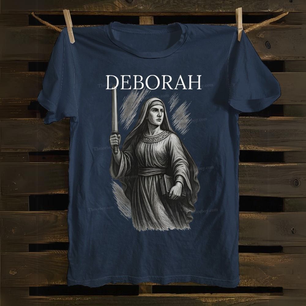 Deborah Bible Hero Faith in God Cotton T-shirt 