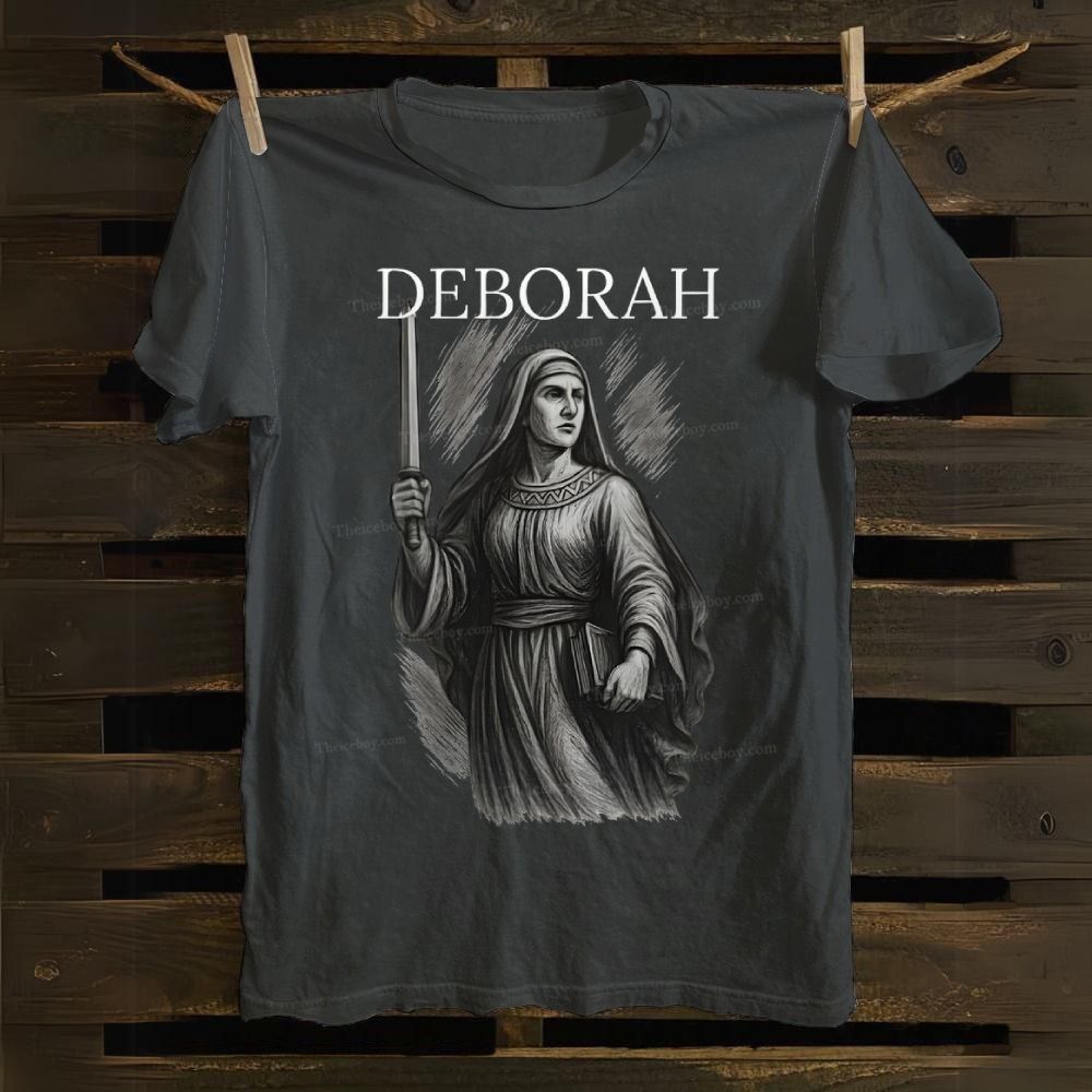 Deborah Bible Hero Faith in God Cotton T-shirt 