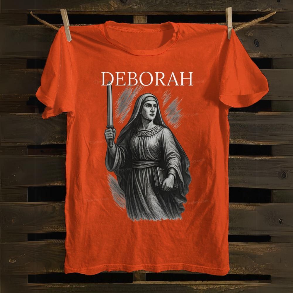 Deborah Bible Hero Faith in God Cotton T-shirt 