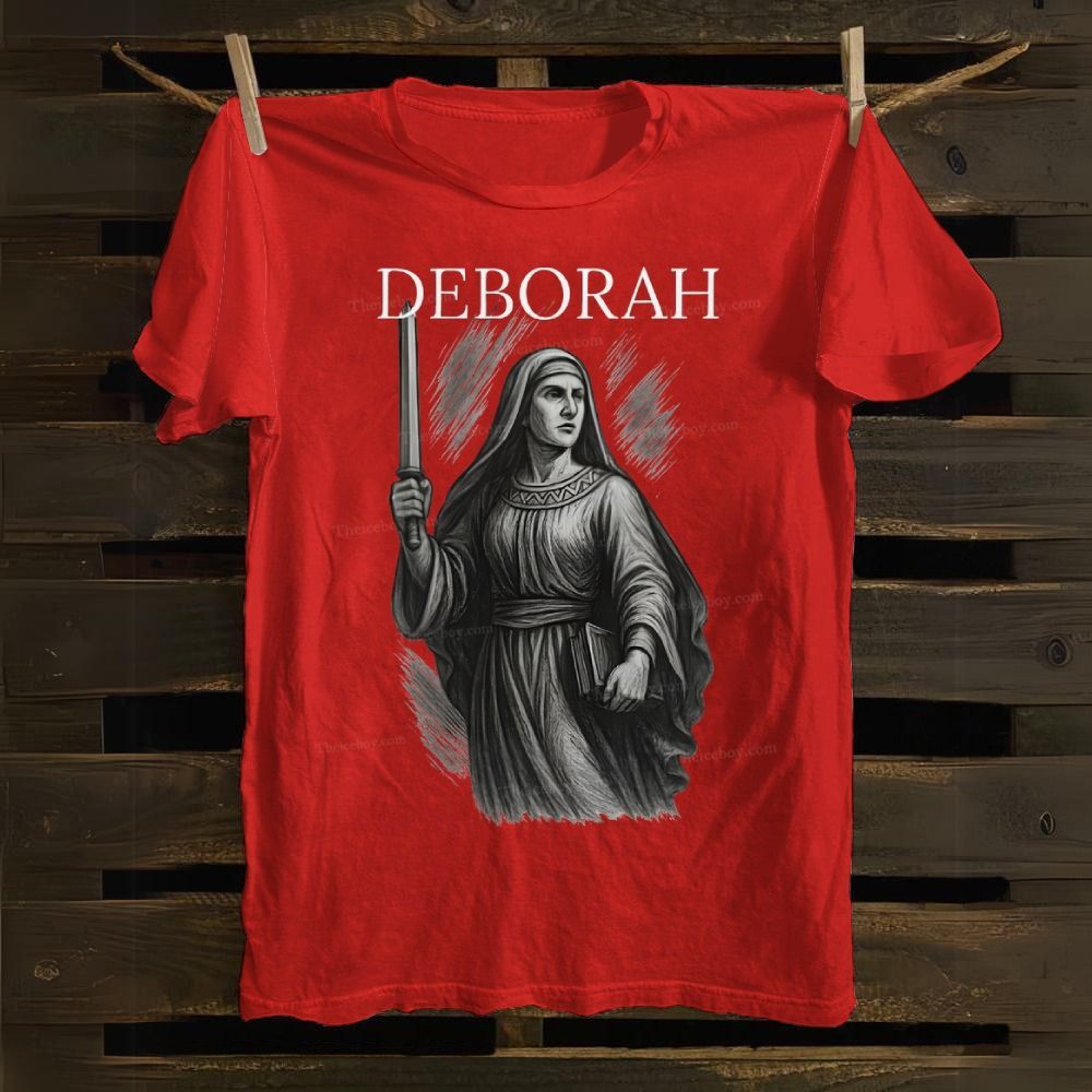 Deborah Bible Hero Faith in God Cotton T-shirt 