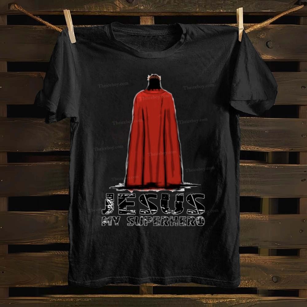 Jesus My Superhero Cotton T-shirt