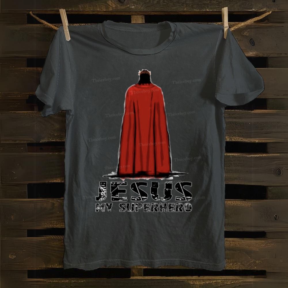 Jesus My Superhero Cotton T-shirt