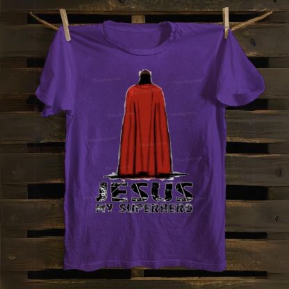 Jesus My Superhero Cotton T-shirt