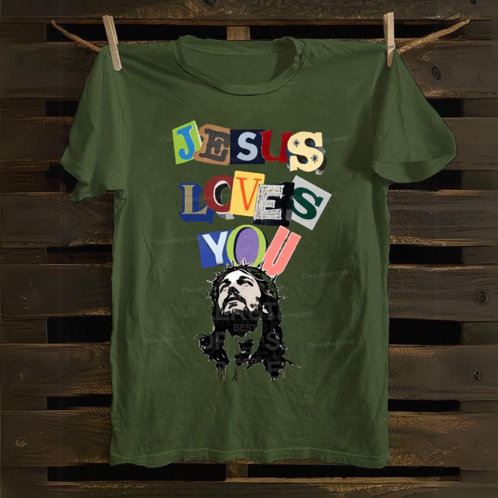 Jesus Loves You Cotton T-shirt