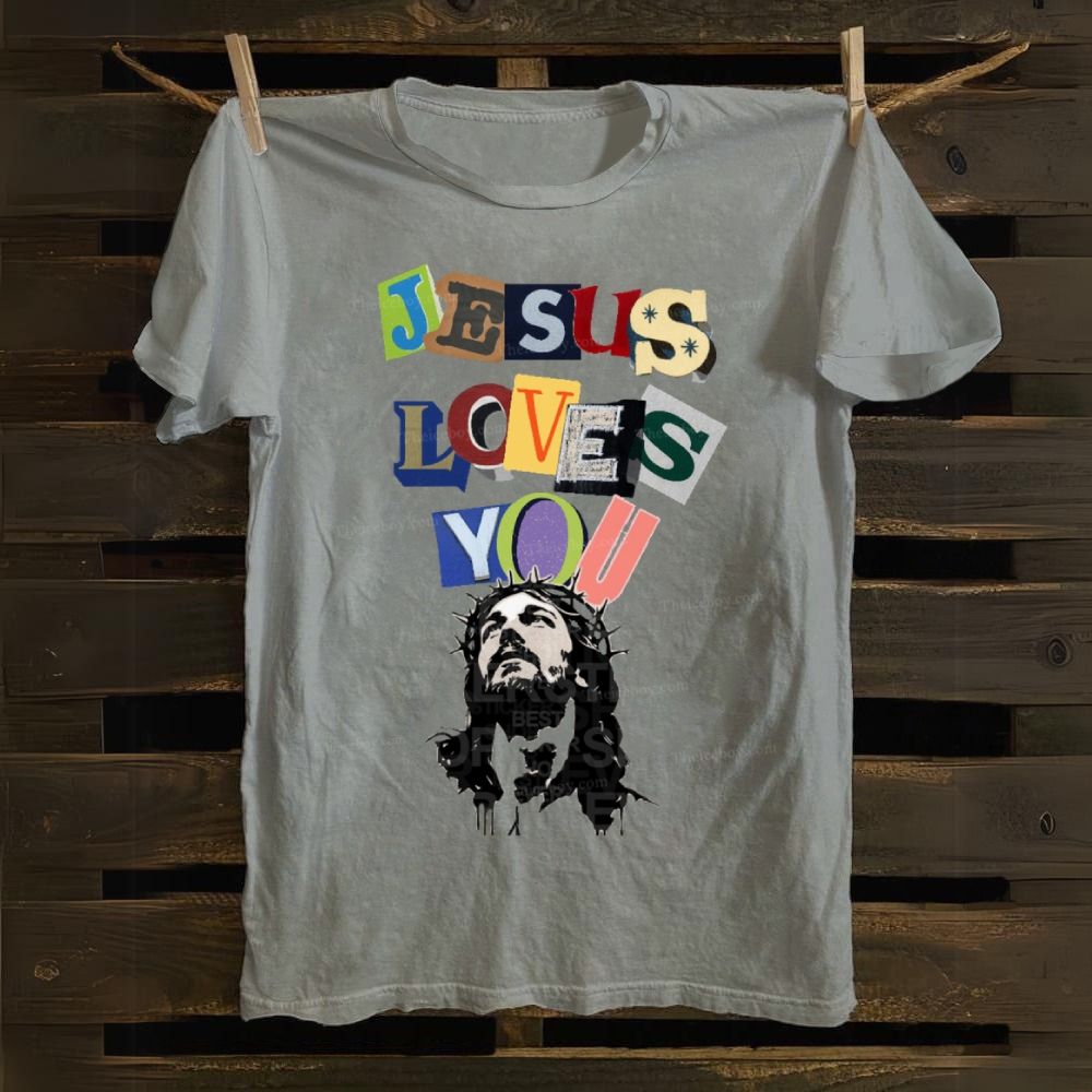 Jesus Loves You Cotton T-shirt