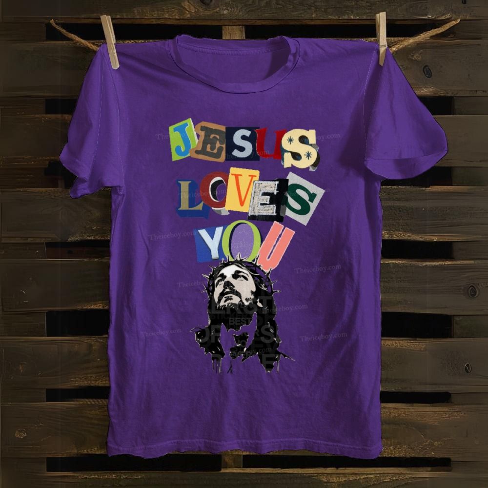 Jesus Loves You Cotton T-shirt