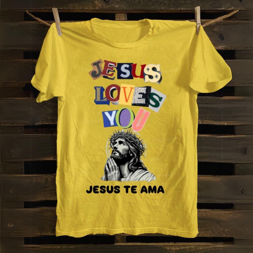 Jesus Loves You-Jesus Te Ama Cotton T-shirt