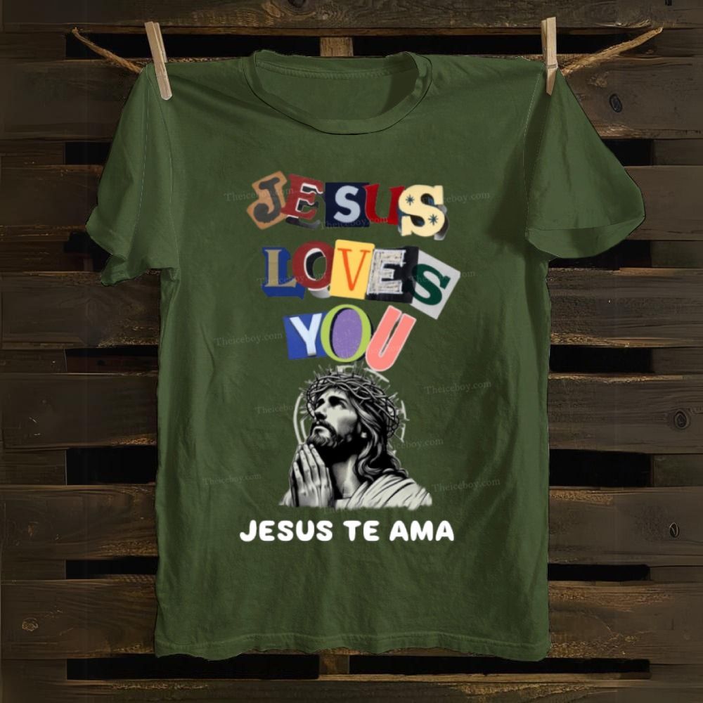 Jesus Loves You-Jesus Te Ama Cotton T-shirt