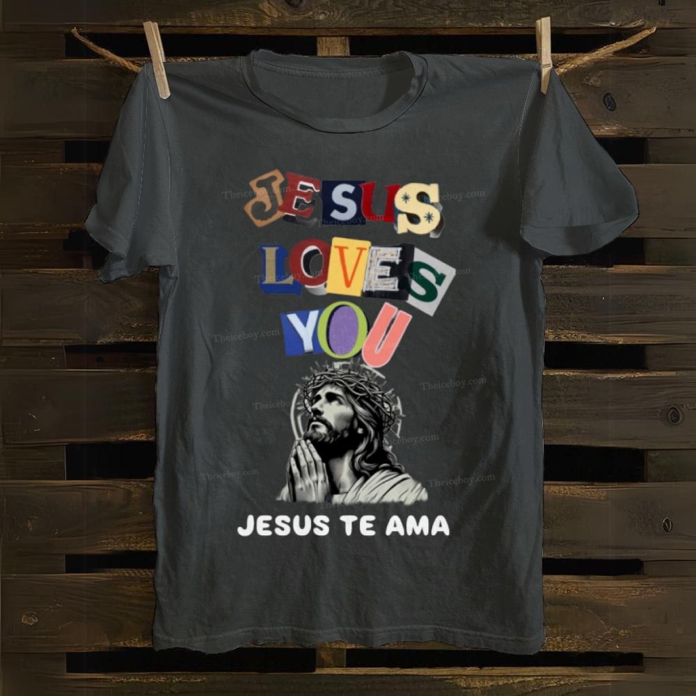 Jesus Loves You-Jesus Te Ama Cotton T-shirt