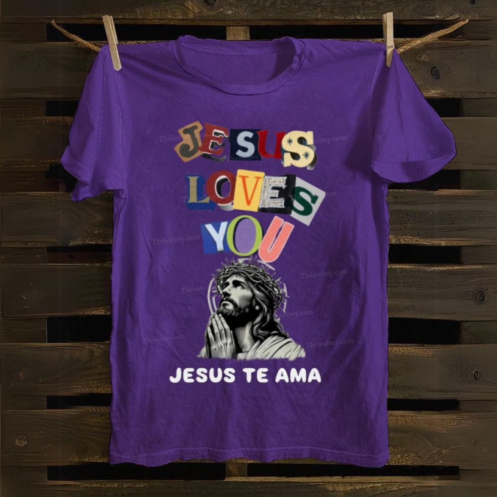 Jesus Loves You-Jesus Te Ama Cotton T-shirt