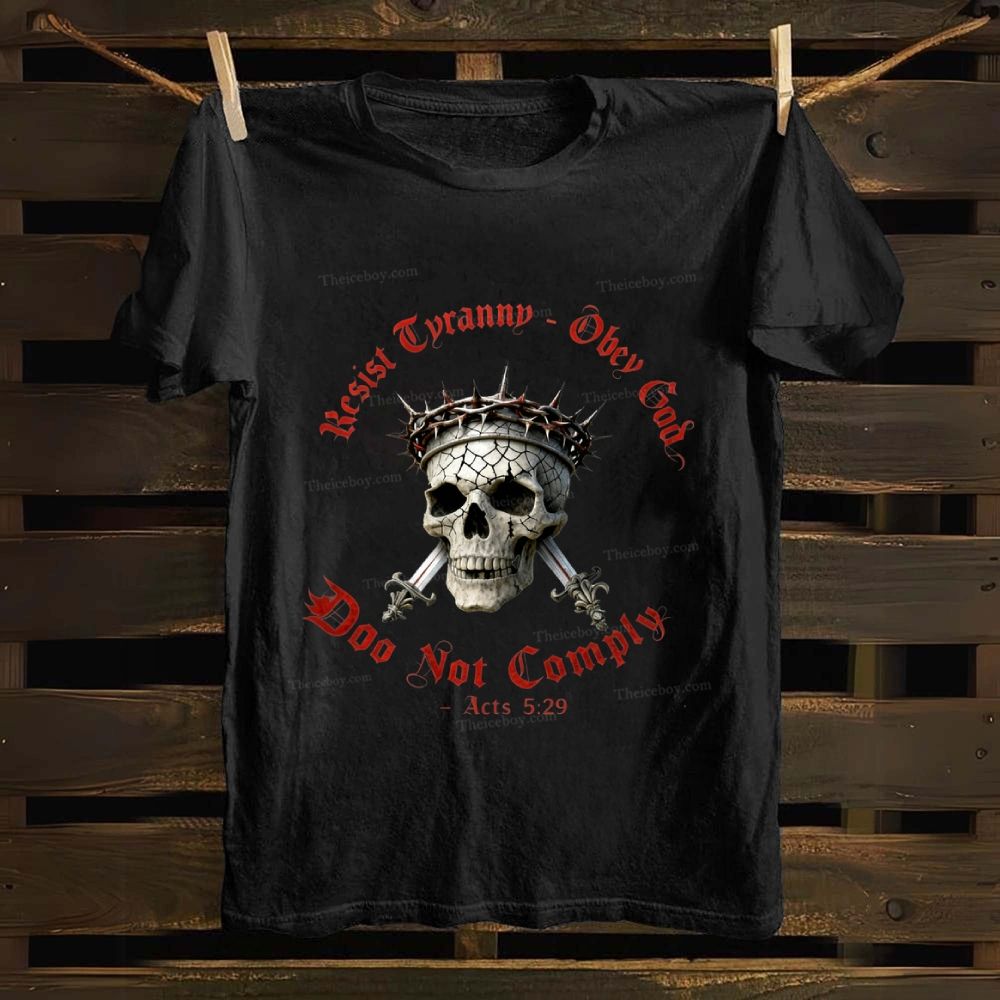 Acts 5：29 Cotton T-shirt