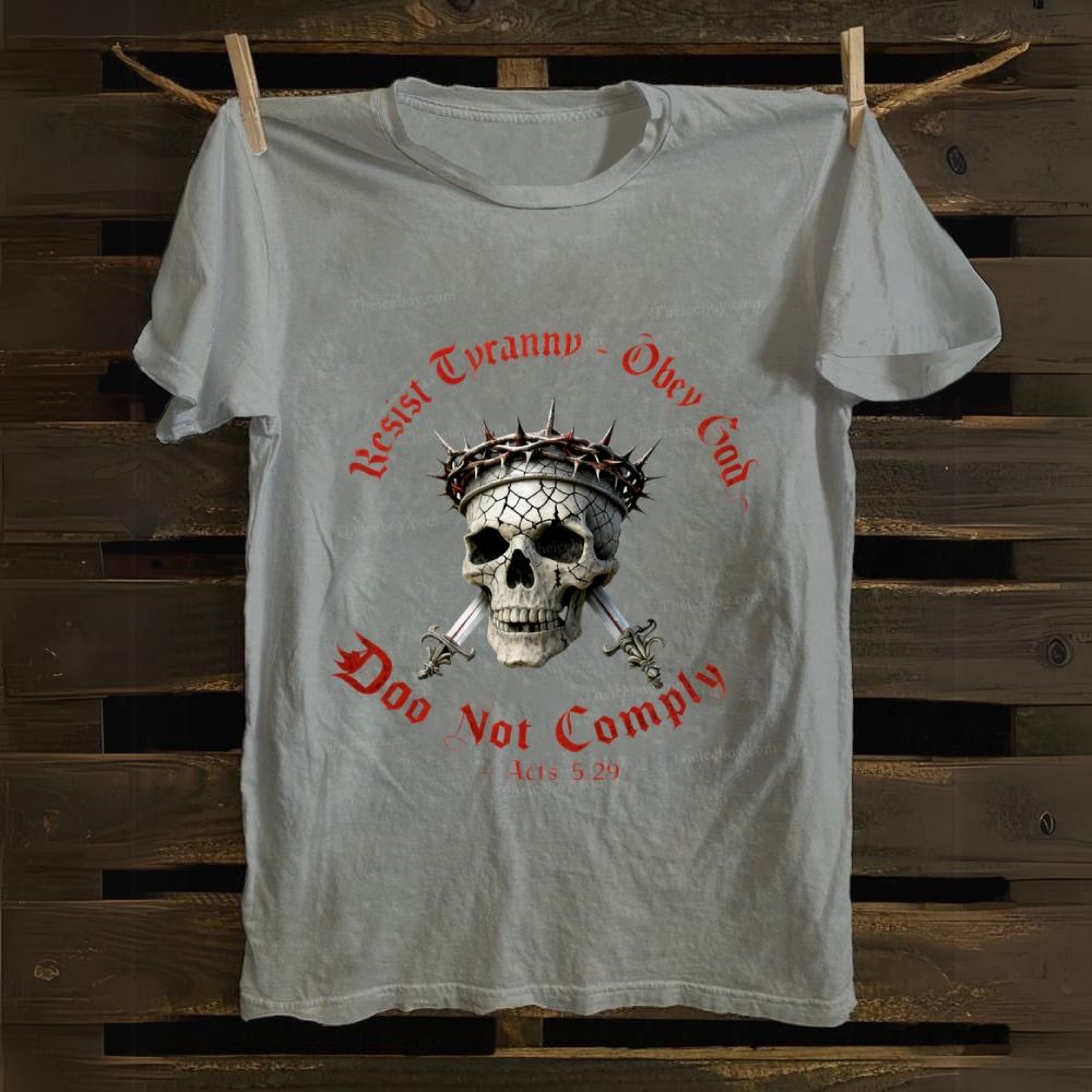 Acts 5：29 Cotton T-shirt