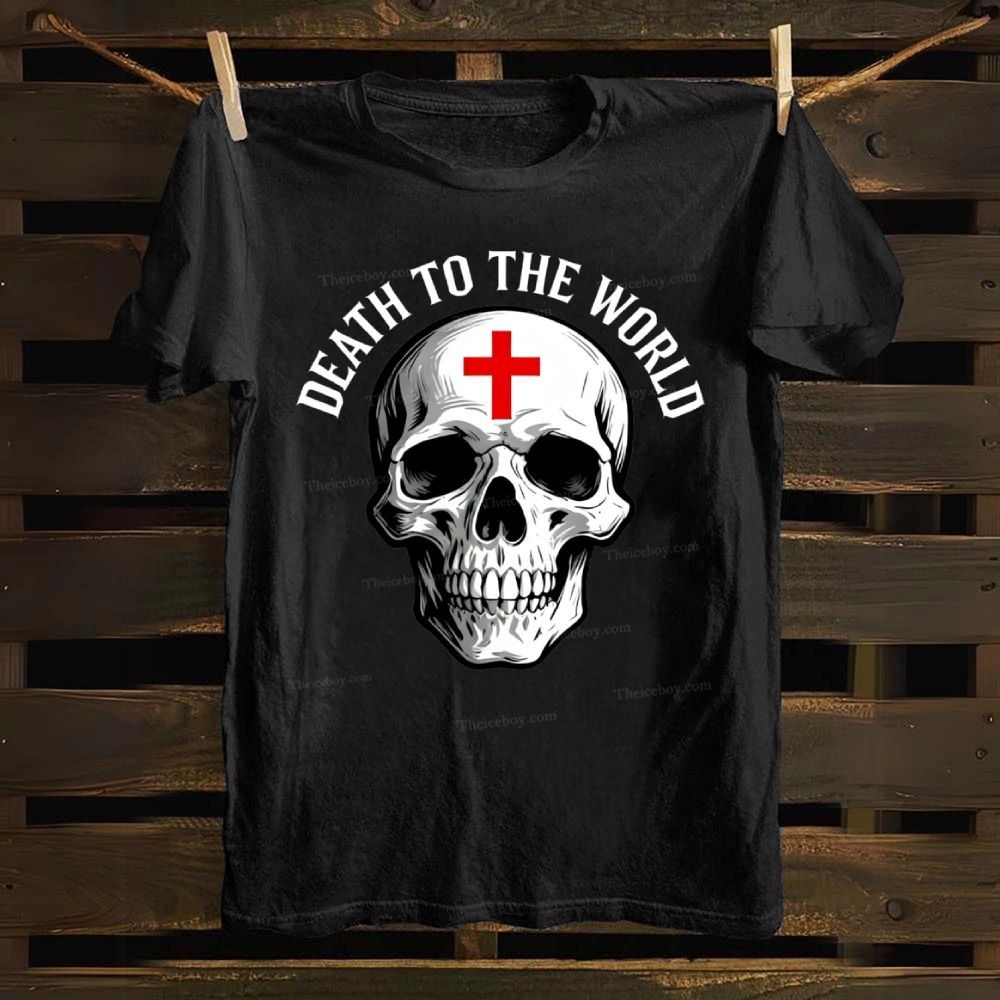 Skull Death to the World Cotton T-shirt