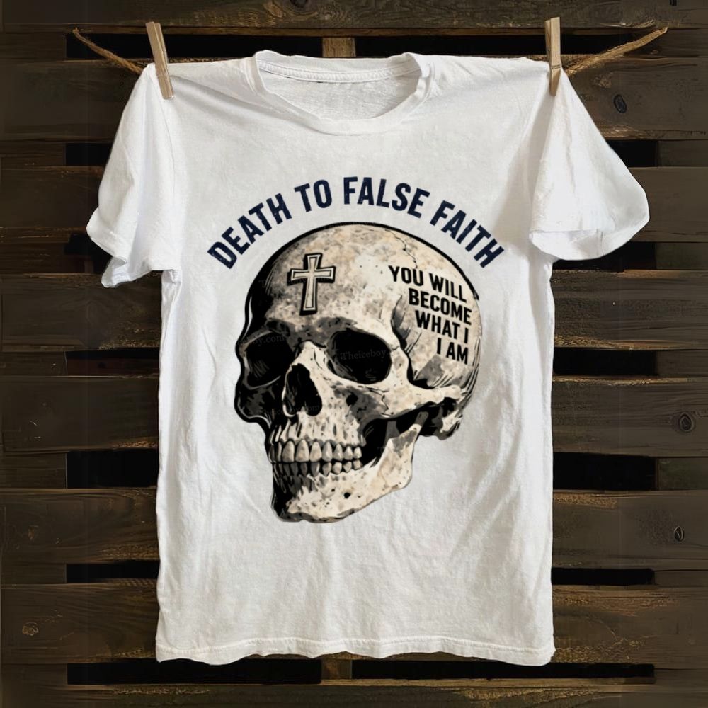 Skull&Christ Faith Cotton T-shirt