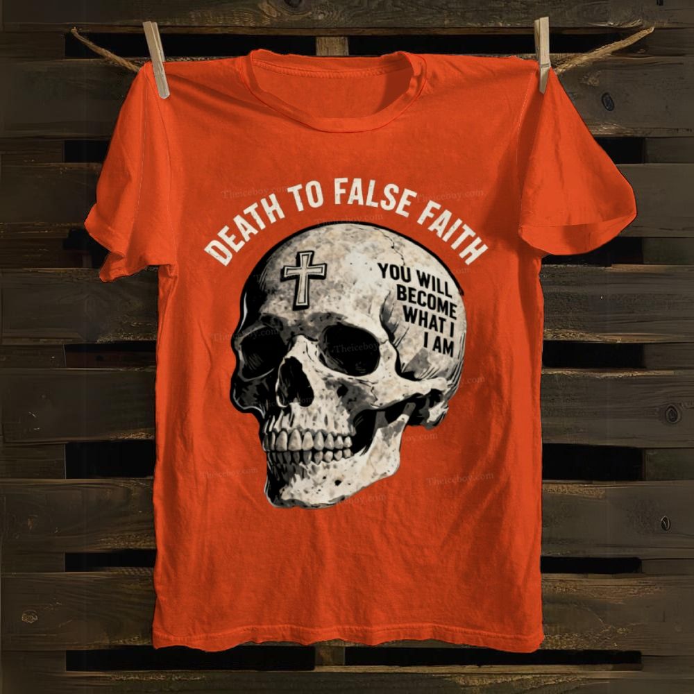 Skull&Christ Faith Cotton T-shirt