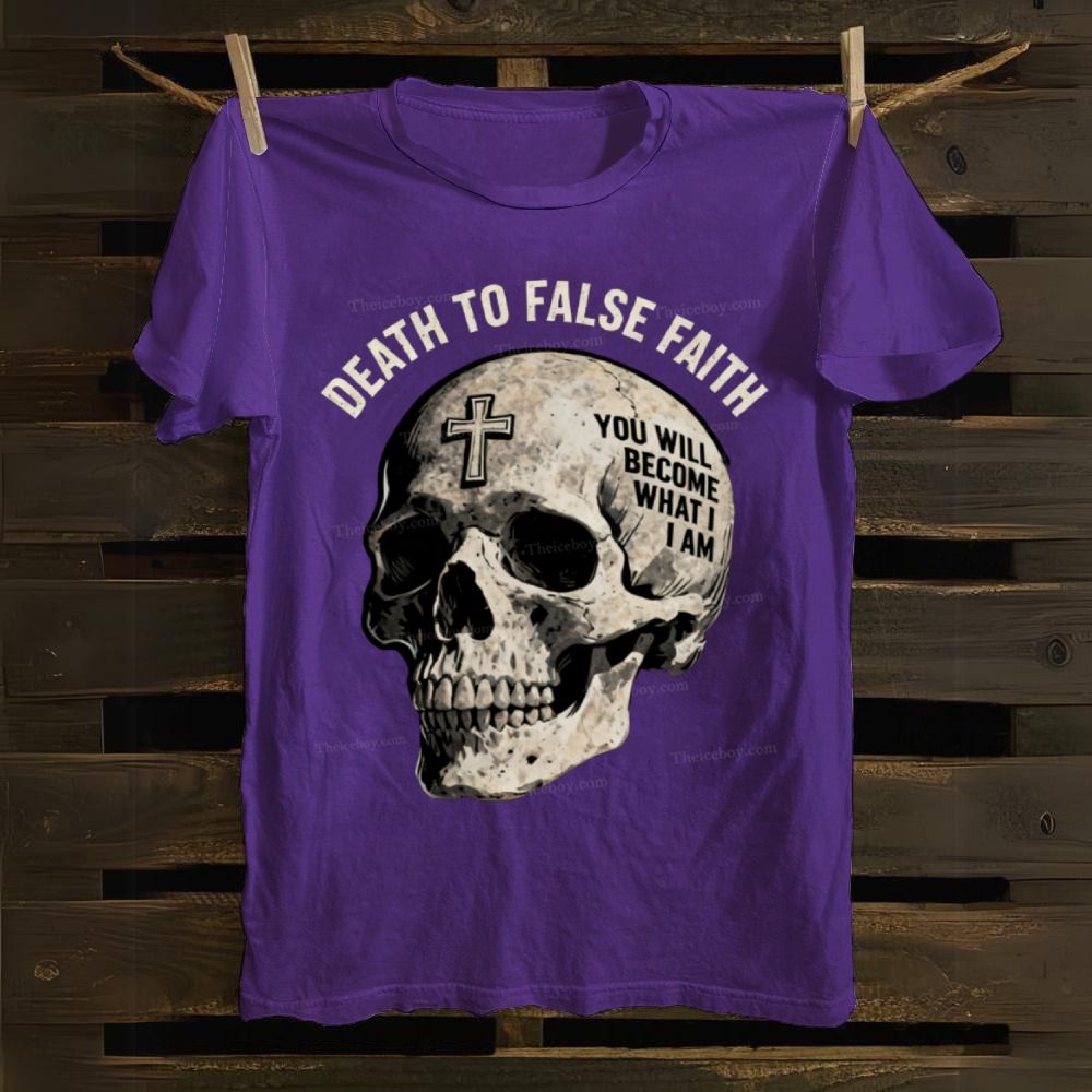 Skull&Christ Faith Cotton T-shirt
