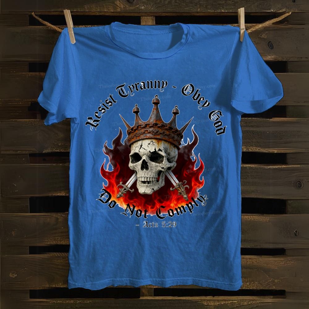 Resisting Tyranny—Obeying God Cotton T-shirt