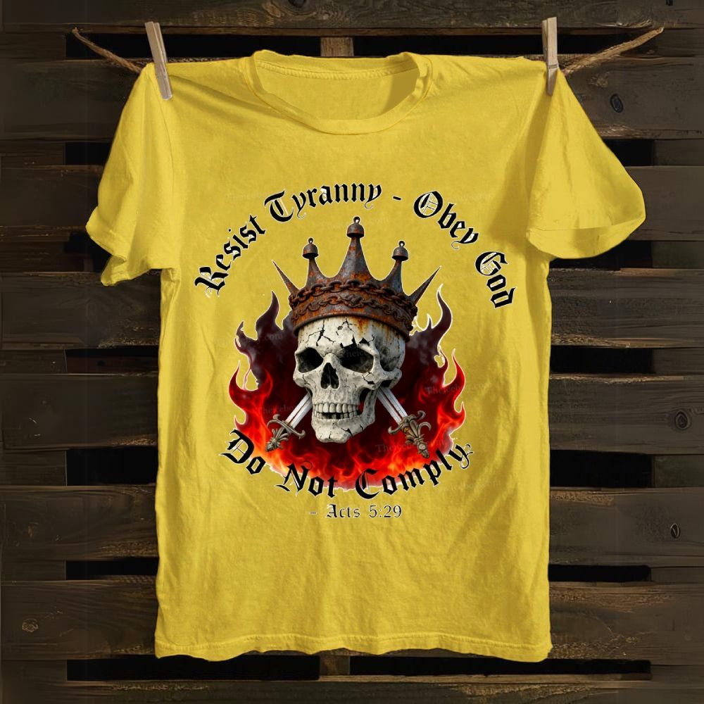 Resisting Tyranny—Obeying God Cotton T-shirt